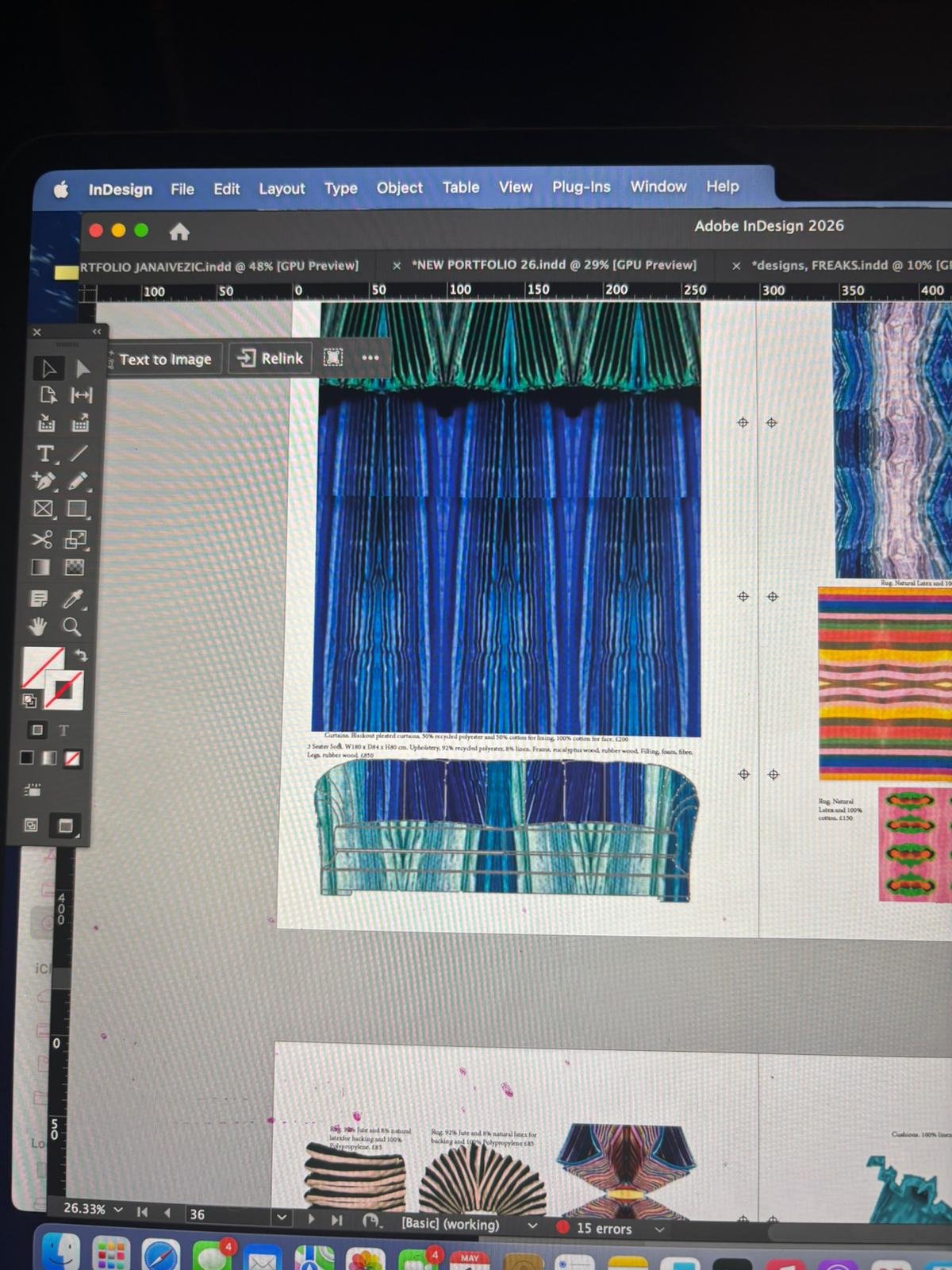 Blue Woven Pattern Development